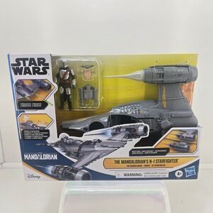 Star Wars Mandalorian N-1 Starfighter Epic Hero Series Hasbro Din Djarin Grogu